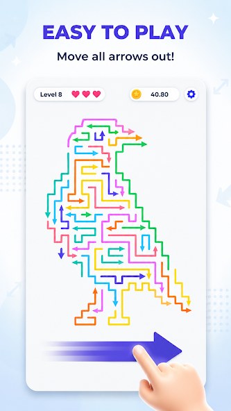 Arrow Flow colorful arrow maze gameplay